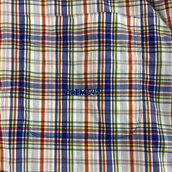 Daniel Cremieux SZ S Men's Multicolor Plaid Shirt LS 100% Italian cotton EUC - Picture 2 of 6